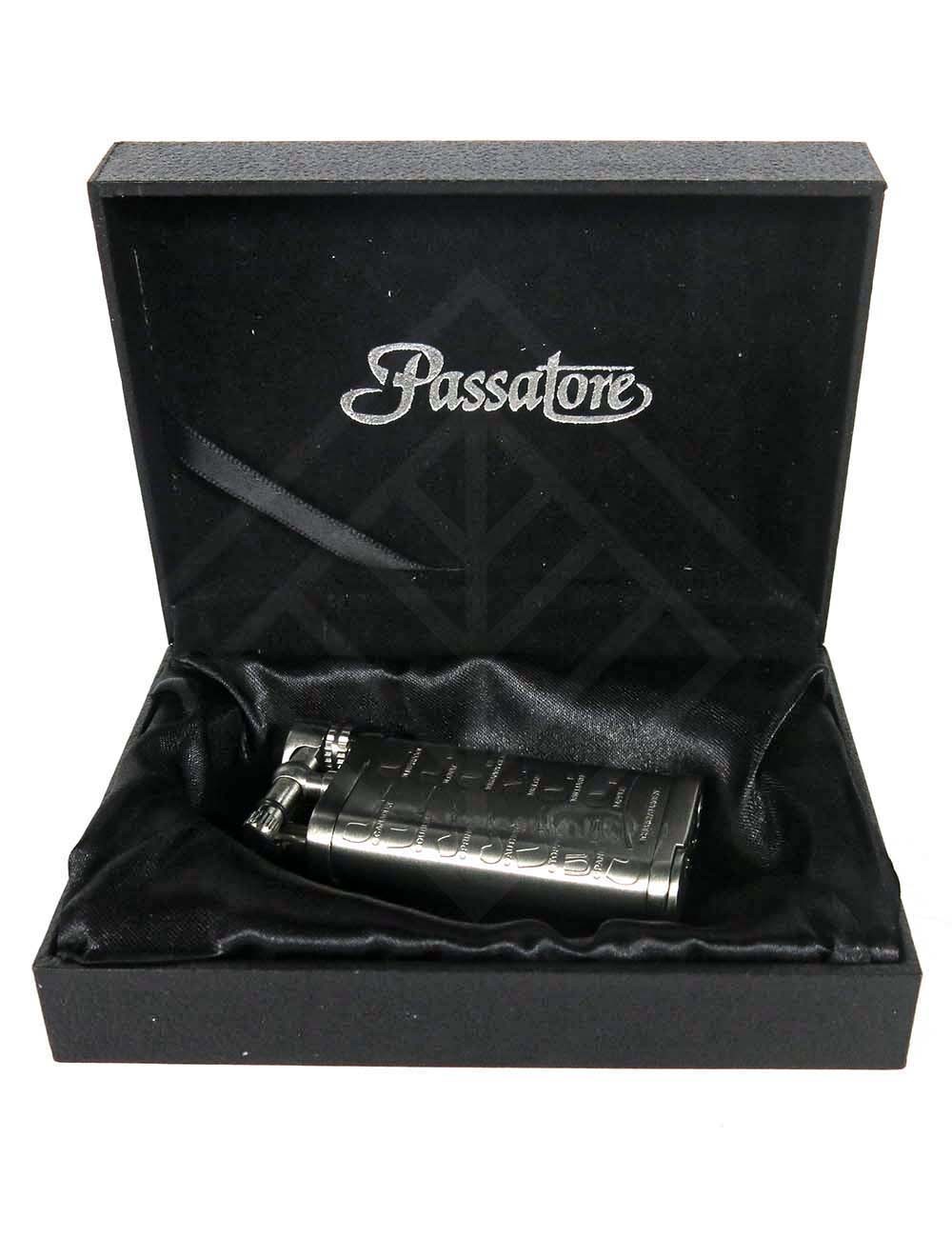 Brichetă Flint pipe lighter PASSATORE "Leonard" nickel satin antique